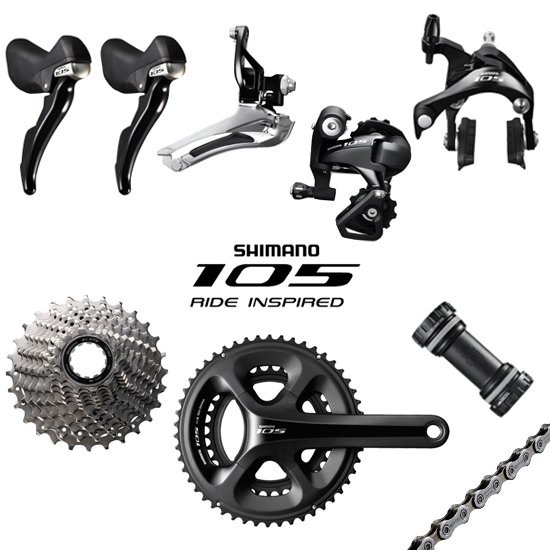 Shimano シマノ 105 5800 グループセット ブラック