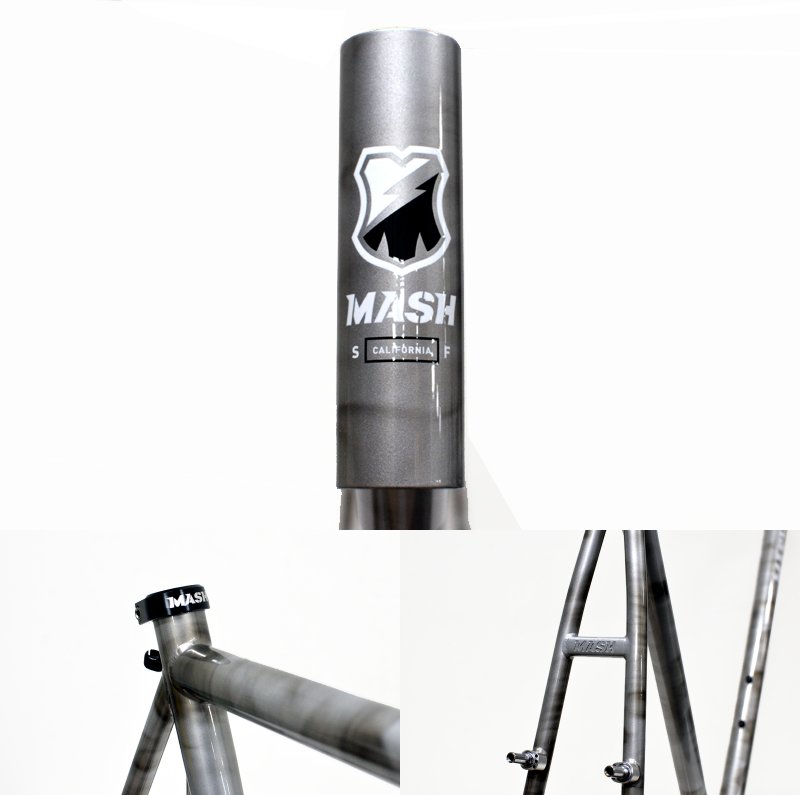 Mash Steel Frameset Silver Smoke / マッシュ スチール フレーム