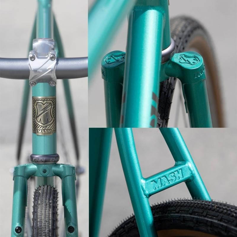 Mash Steel Frameset Raw/Teal Fade / マッシュ スチール
