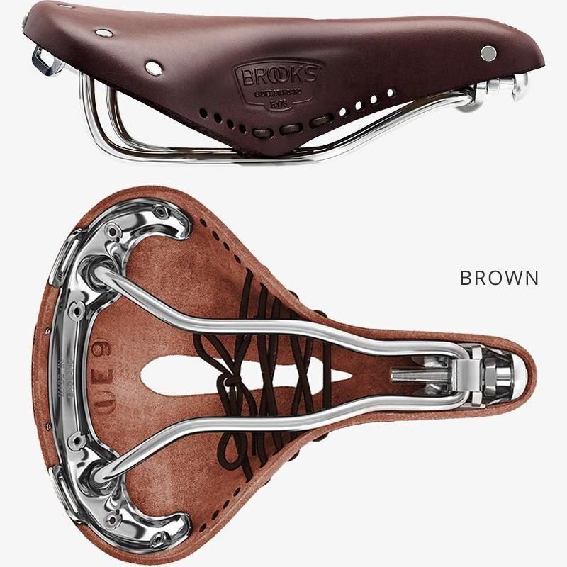 BROOKS ブラウンレザーサドル B17 Carved Short BROOKS ブラウンレザーサドル B17 Carved Short BROOKS B17
