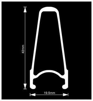H PLUS SON SL-42 SUPER LITE 700c Alloy Deep Rim