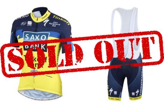 Tinkoff Saxo Bank Cycling Jersey and Bib Shorts Set Men