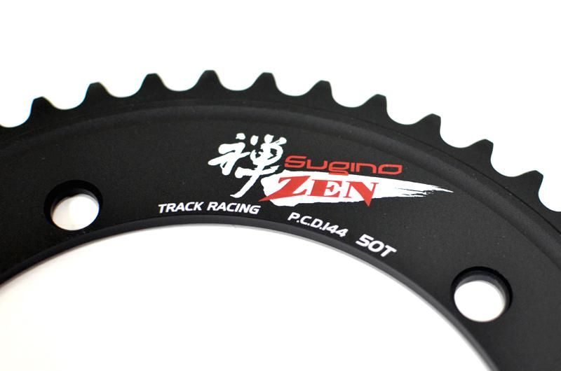 Sugino スギノ ZEN 47T 144ブラック 禅 チェーンリング 黒-