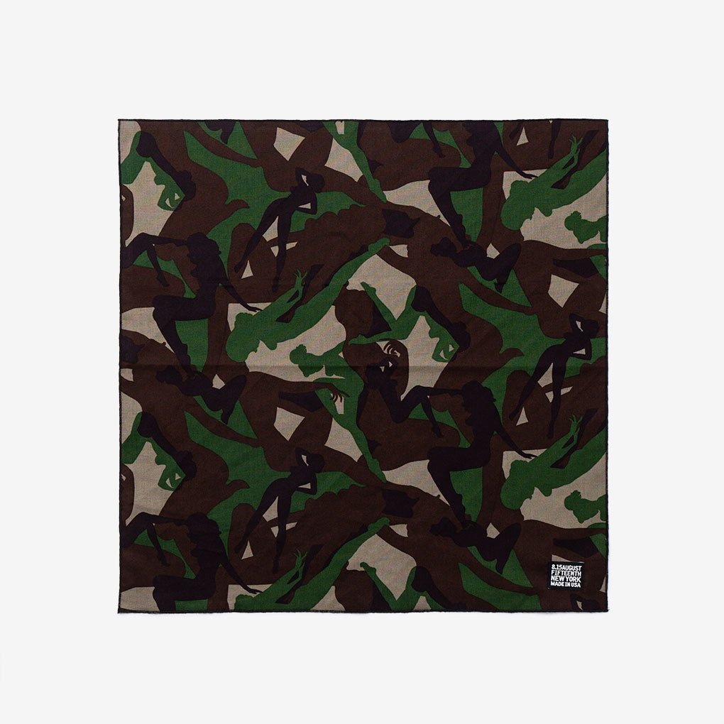 8.15August Fifteenth / SQUARE SCARF - GIRLS CAMO | ONE TENTH