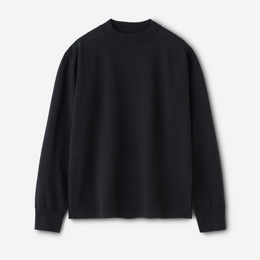 PHIGVEL / HIGHNECK LS TEE - INK BLACK | ONE TENTH