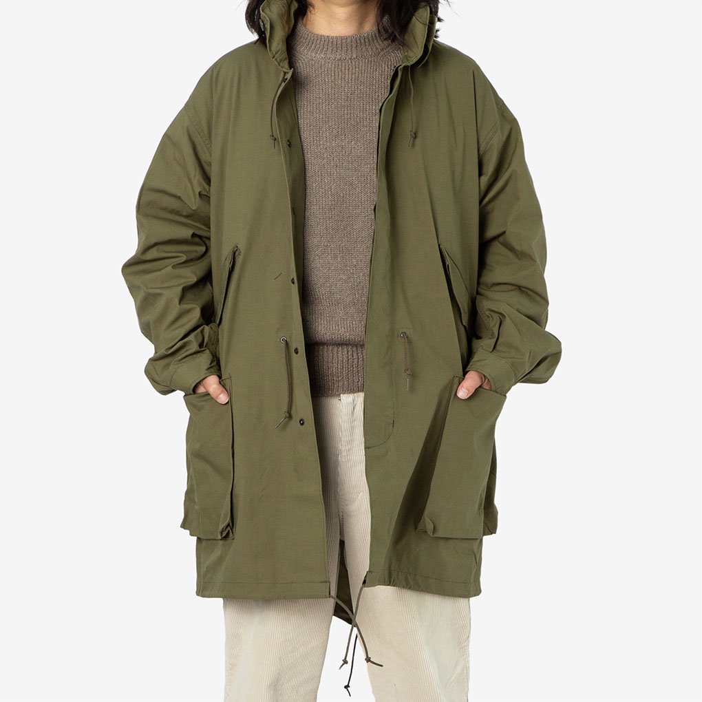 SASSAFRAS / DIGS CREW COAT - OLIVE C/Ｎ OXFORD | ONE TENTH