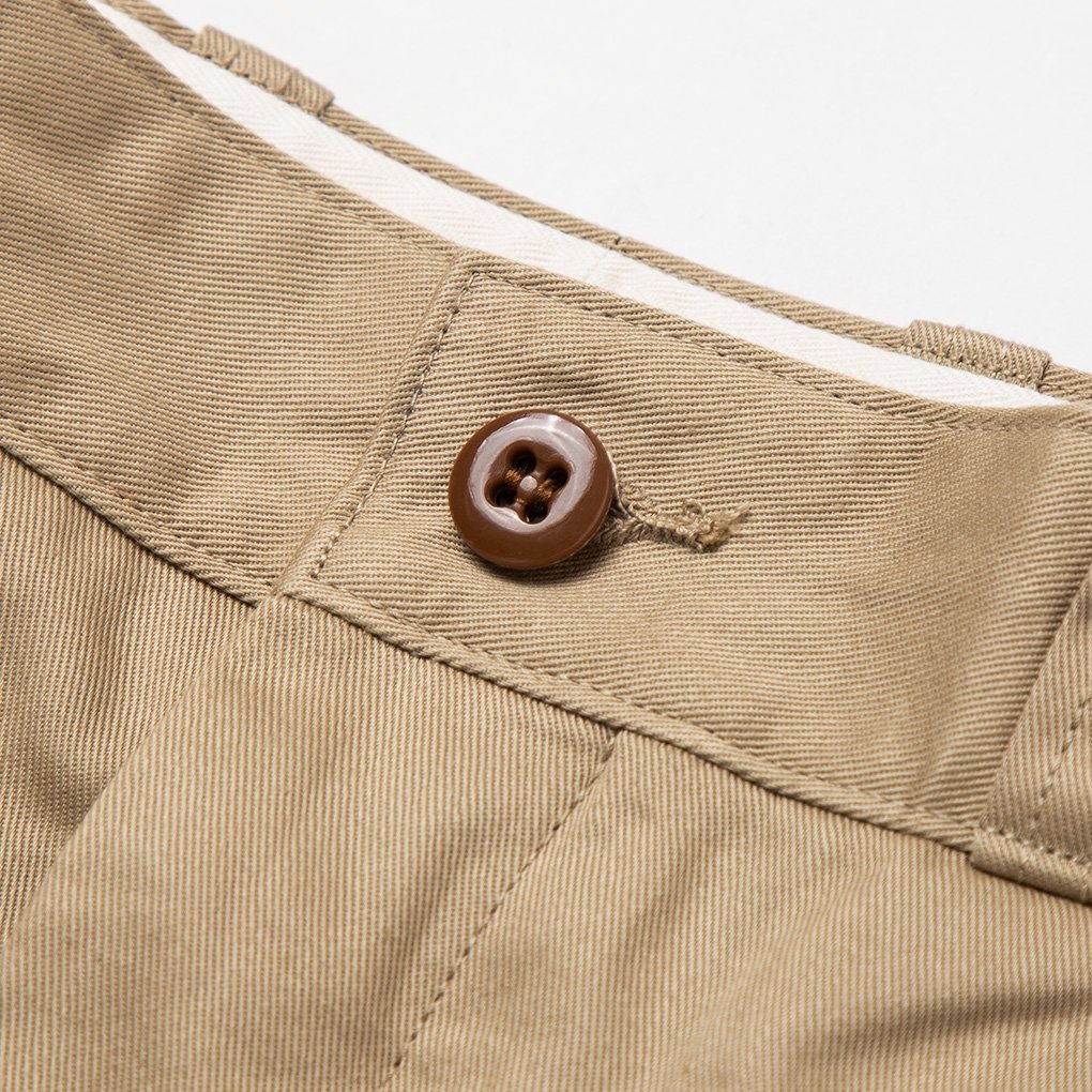 PHIGVEL / OFFICER TROUSERS REGULAR - KHAKI BEIGE | ONE TENTH