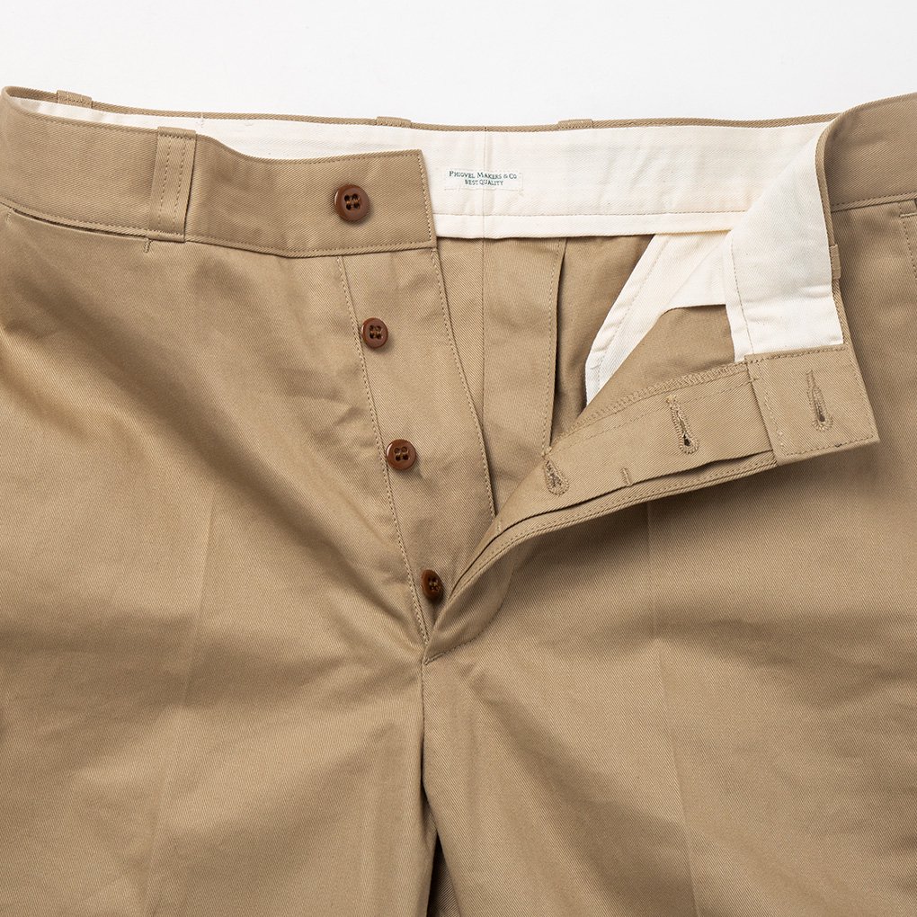 PHIGVEL / OFFICER TROUSERS REGULAR - KHAKI BEIGE | ONE TENTH