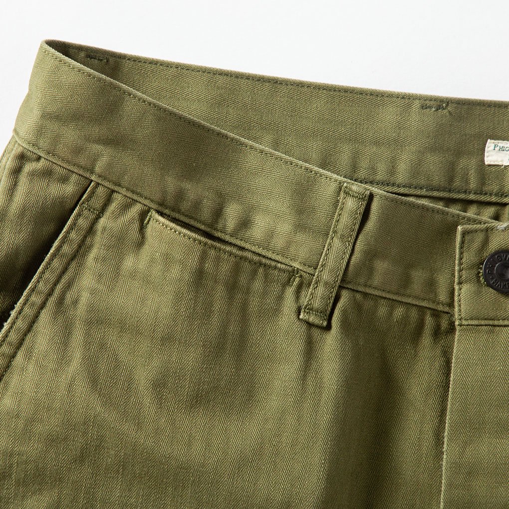 ダークブラウン 茶色 Phigvel 23ss HBT Mil Trousers oldjoe 新品