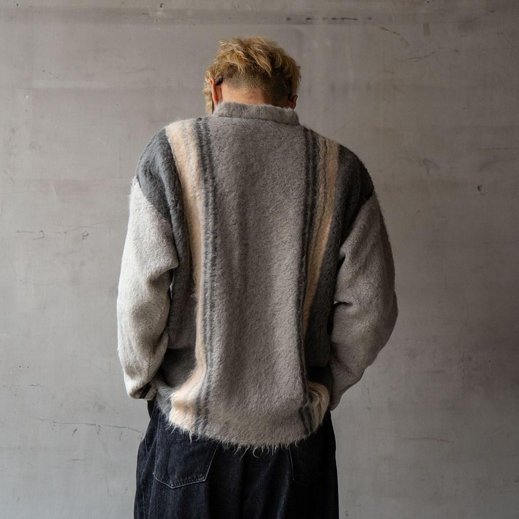 THE INOUE BROTHERS / SURI CARDIGAN - URBAN GREY×DARK GREY×BEIGE ザ イノウエブラザーズ  カーディガン | ONE TENTH