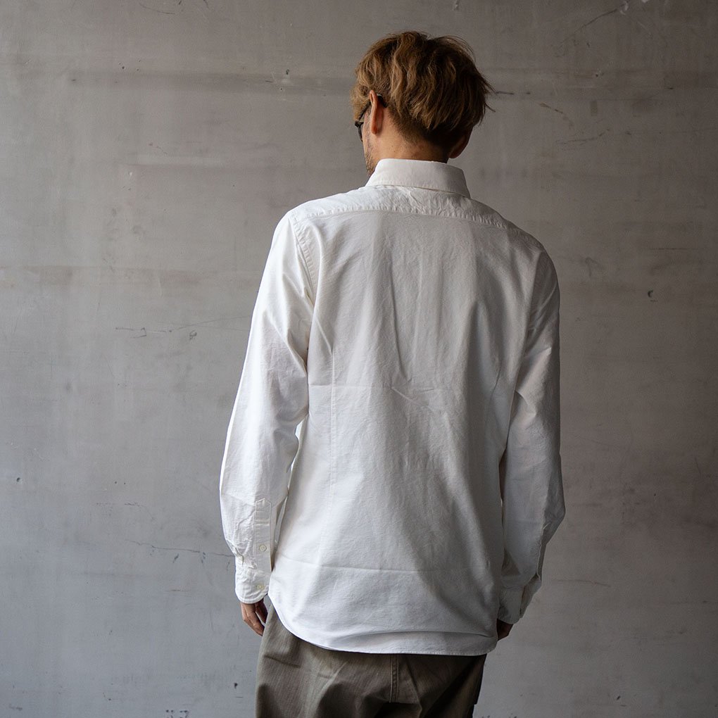 Nigel Cabourn / BRITISH OFFICERS SHIRT OXFORD - WHITE ｜ ONE TENTH正規通販