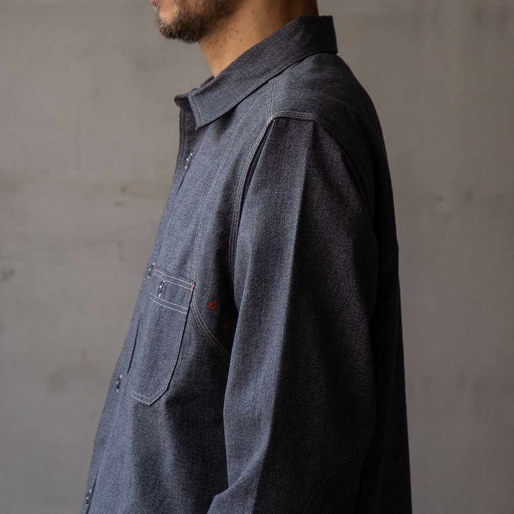 Nigel Cabourn / NEW MEDICAL SHIRT SALT&PEPPER - CHARCOAL GRAY｜ ONE TENTH正規通販