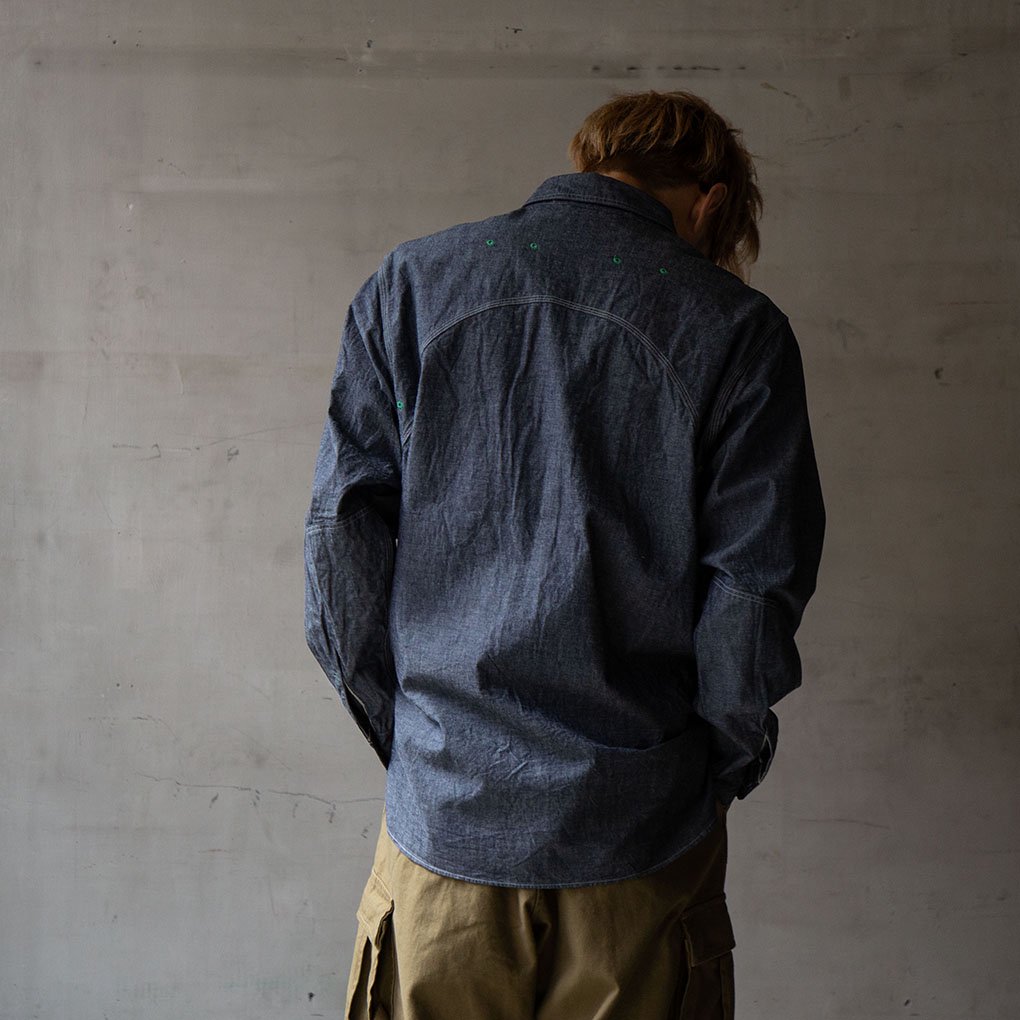 Nigel Cabourn / NEW MEDICAL SHIRT - INDIGO｜ ONE TENTH正規通販