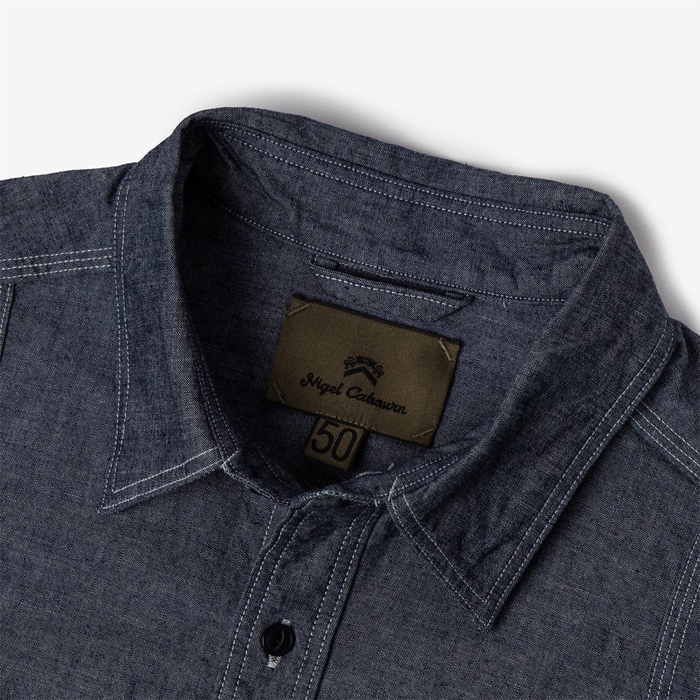 Nigel Cabourn / NEW MEDICAL SHIRT - INDIGO｜ ONE TENTH正規通販