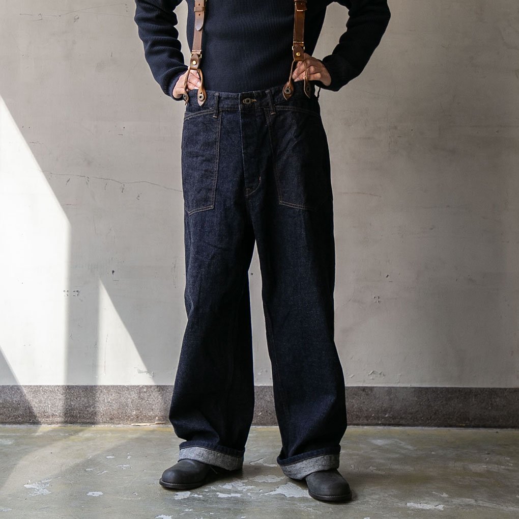 Nigel Cabourn / 30's DECK PANT 12.5oz DENIM - INDIGO｜ONE TENTH正規通販