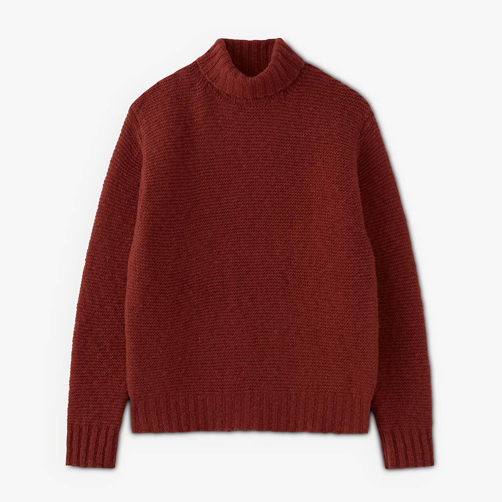 PHIGVEL / GOODMAN'S TURTLENECK SWEATER - OLD RED | ONE TENTH