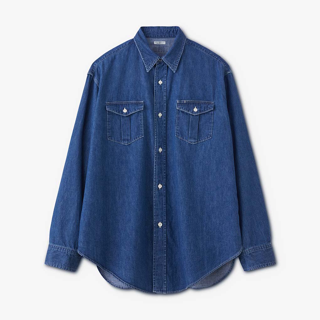 PHIGVEL / DENIM WORKADAY SHIRT - FADE INDIGO | ONE TENTH