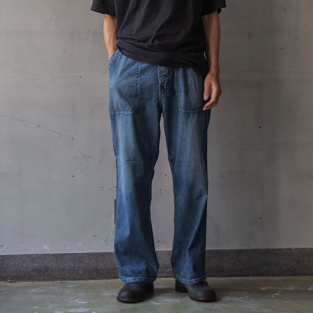 MAATEE&SONS / US NAVY DENIM PANTS - FADE INDIGO | ONE TENTH