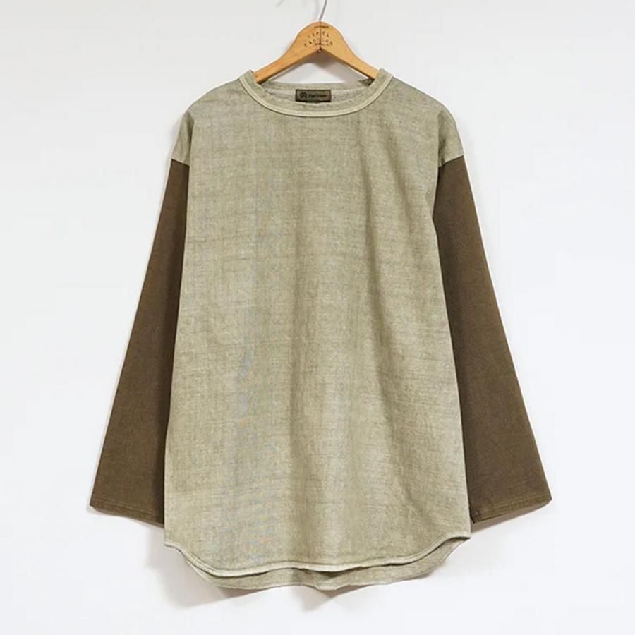 Nigel Cabourn BASEBALL T-SHIRT - PIGMENT / GREEN