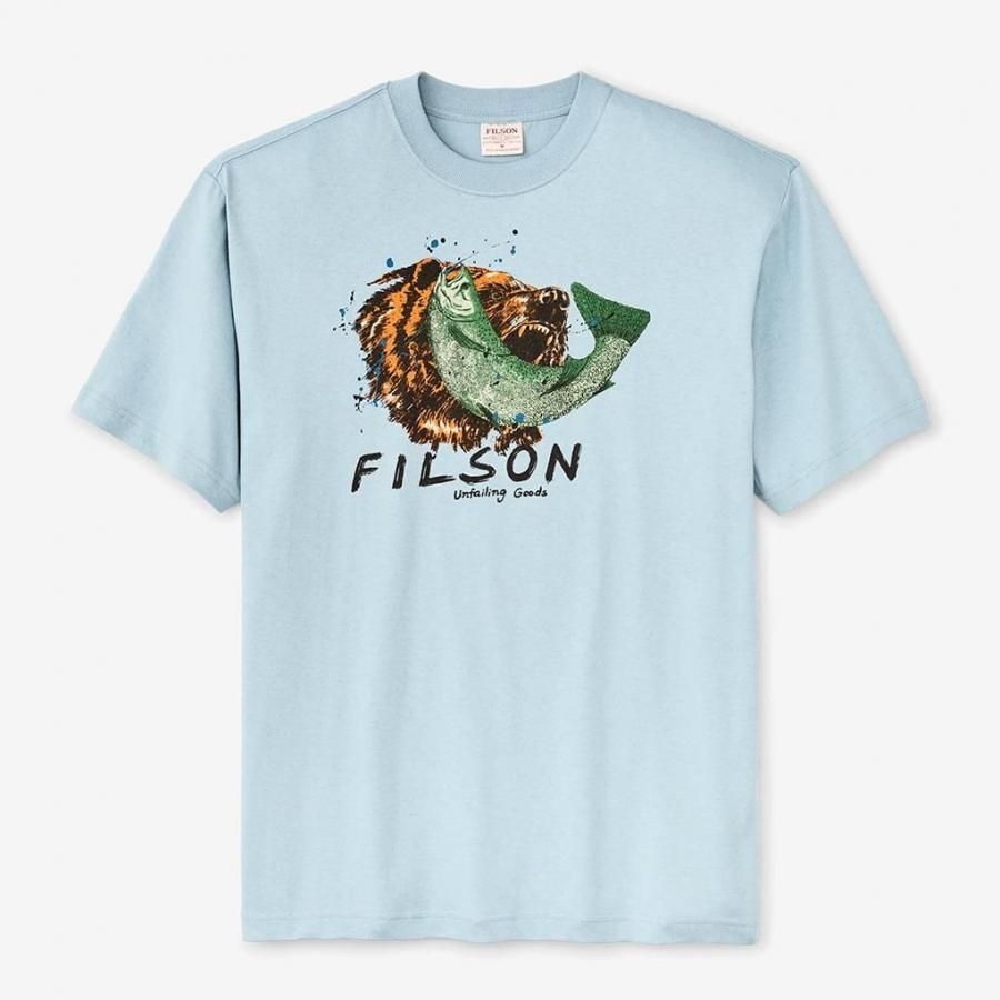 FILSON FRONTIER GRAPHIC T-SHIRT / Dust Blue / Dinner