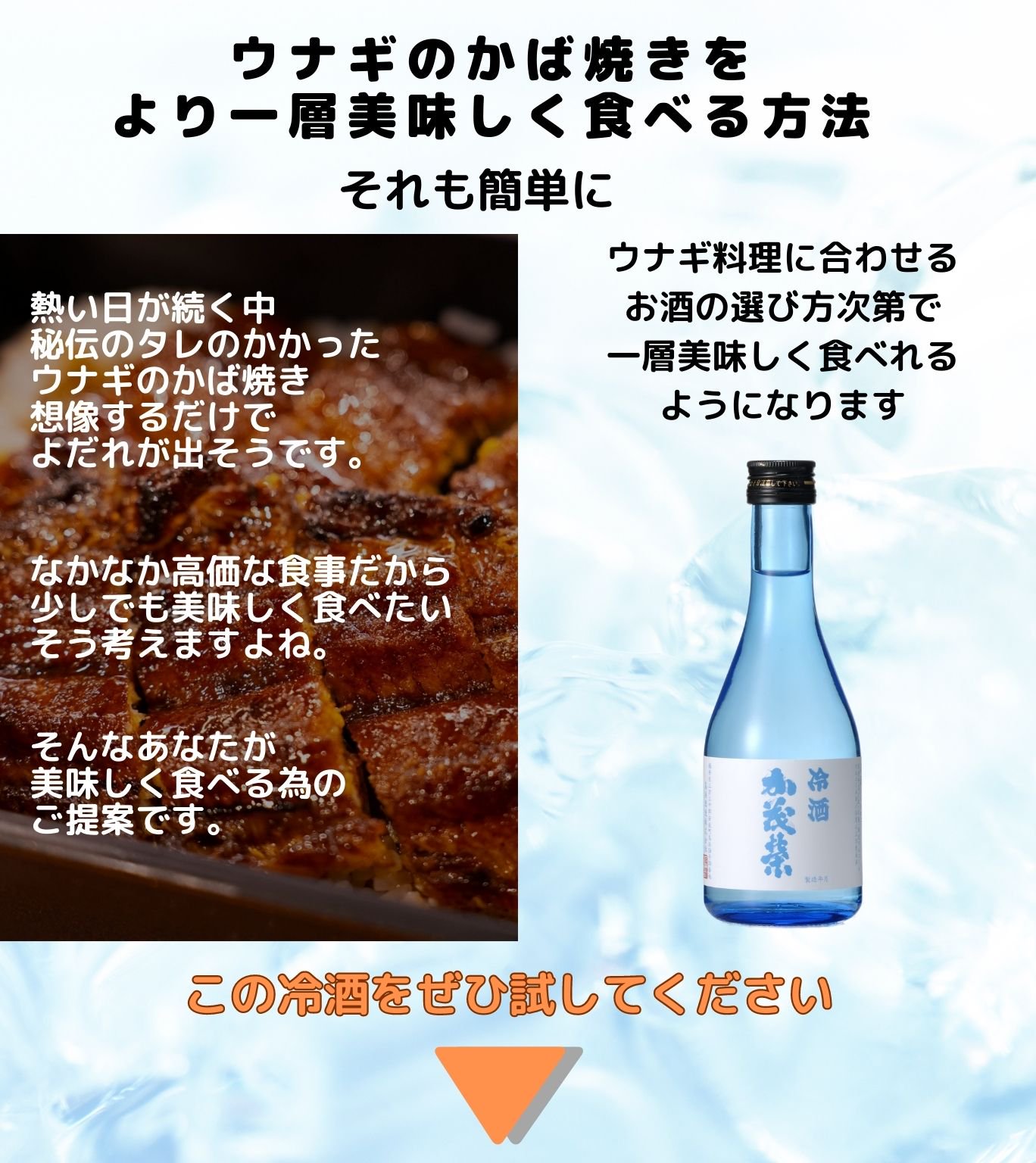 うなぎ料理を楽しむお酒