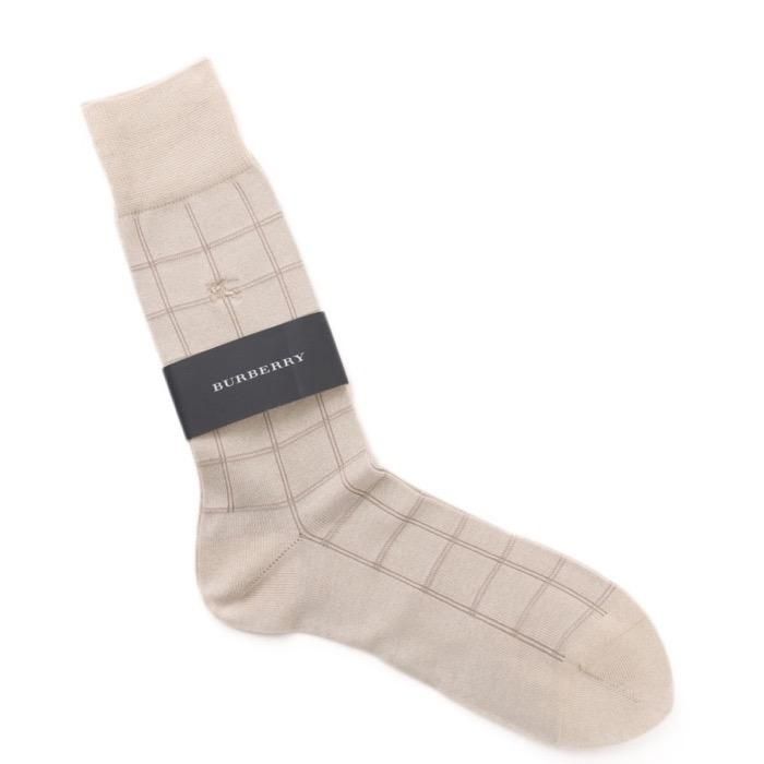 新品】 靴下（チェック） 25～26 バーバリー 52113 BURBERRY