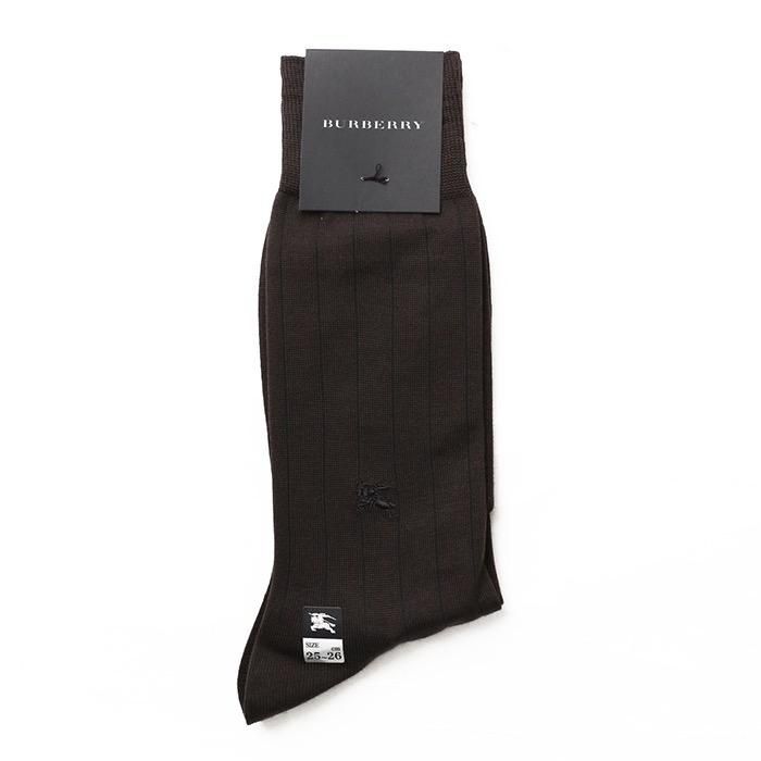 正規品販売！ 新品】 靴下 25～26 バーバリー 51946 BURBERRY ダークブラウン レッグウェア