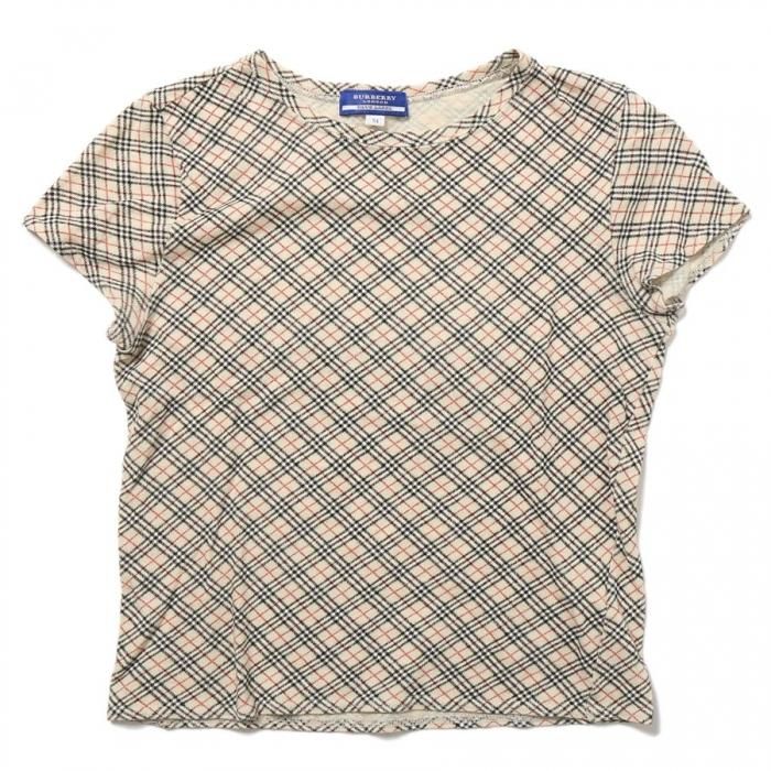 Tシャツ（チェック） M バーバリーブルーレーベル 54954 BURBERRY BLUE