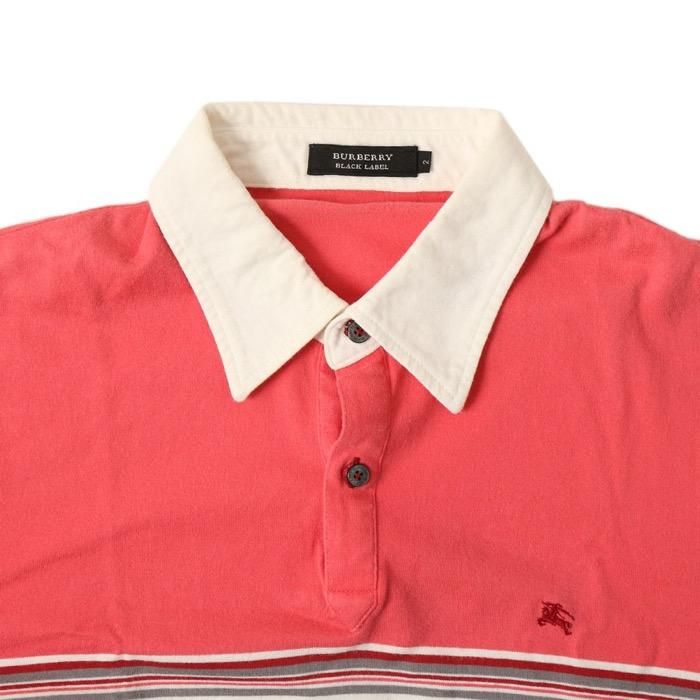 【新品】BURBERRY バーバリー ボーダーポロシャツ サイズ2 BURBERRY バーバリー ポロシャツ ボーダー柄 Lサイズ相当 - メルカリ