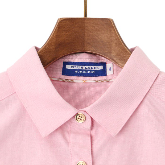 【新品】 カラーシャツ 36 バーバリーブルーレーベル 48735 BURBERRY BLUE LABEL ピンク系 レディース