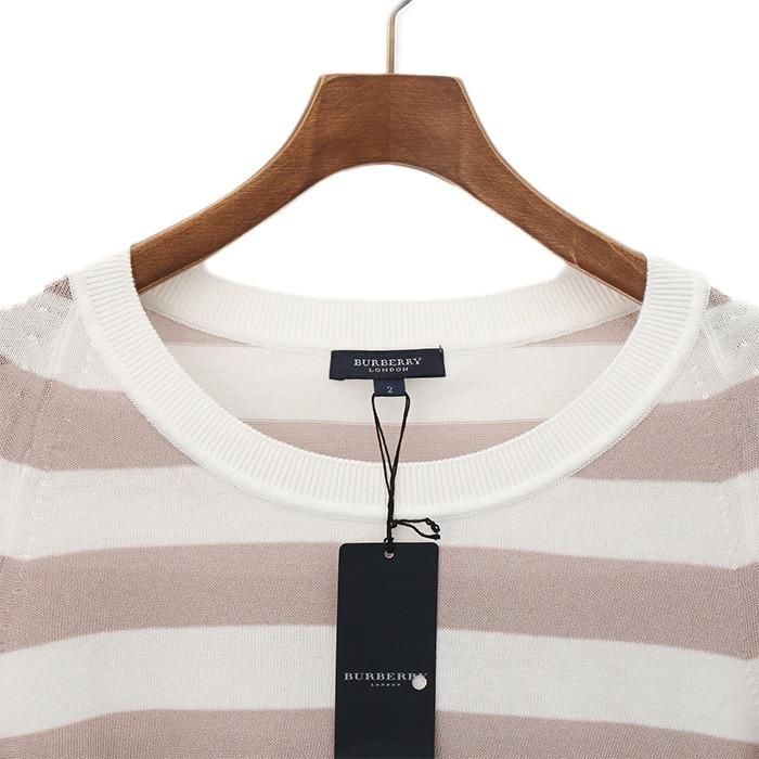 新品】 ボーダーセーター 2 バーバリーロンドン 48409 BURBERRY