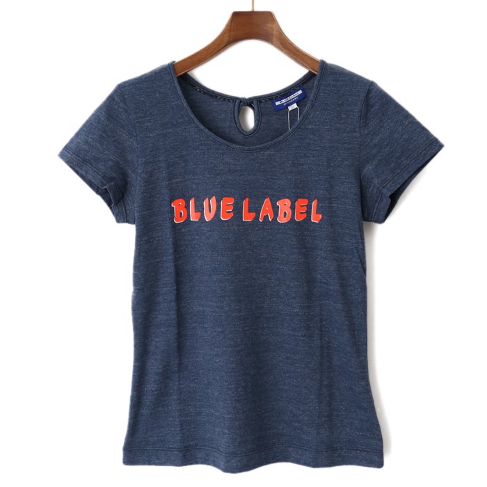 【新品】 ロゴ入りTシャツ 38 バーバリーブルーレーベル 47541 BURBERRY BLUE LABEL ネイビー系 レディース
