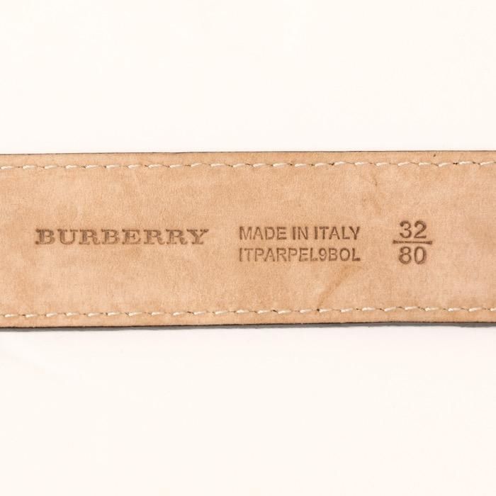 新品】 バックルデザイン ベルト バーバリー 55731 BURBERRY ブラック