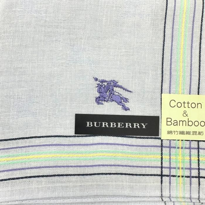 バーバリーロンドン 新品】 バーバリーロンドン BURBERRY LONDON ハンカチ（ライン×ホース