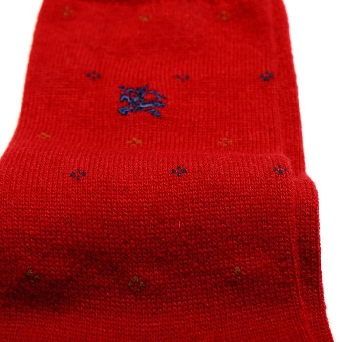 新品】バーバリー ロゴソックス 33613 レッド系 メンズ