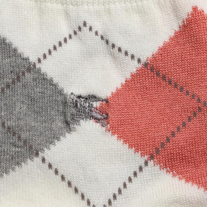 新品】 バーバリー BURBERRY アーガイルソックス ホワイト系 d