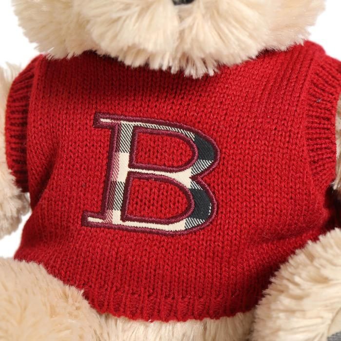 バーバリー テディベア 37314 ベージュ×赤系 バーバリーチェック