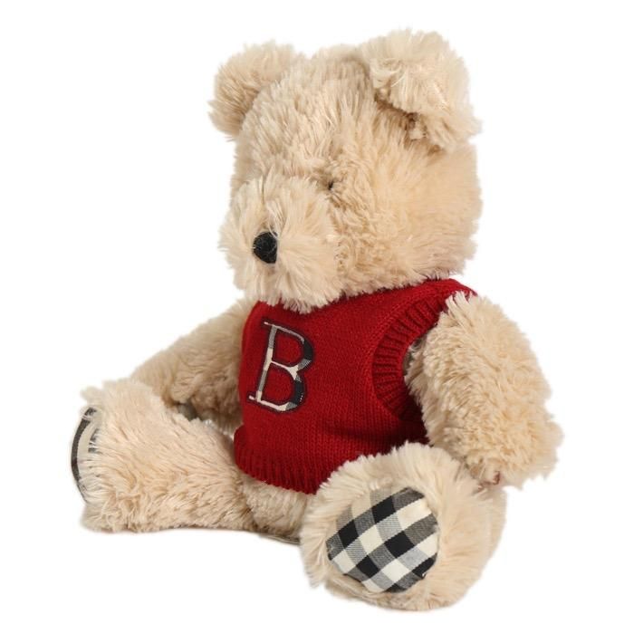 BURBERRY ぬいぐるみ ベージュ帽子付き BURBERRY くまのぬいぐるみ ベージュ帽子 - メルカリ