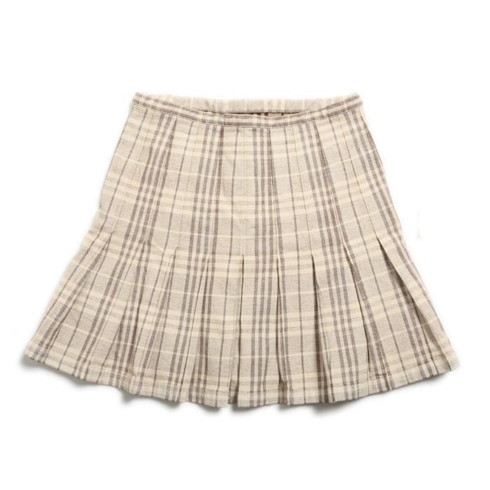 バーバリーブルーレーベル ノバチェック ベージュ 巻きスカート 美品】バーバリーブルーレーベル定番ノバチェックミニ巻き
