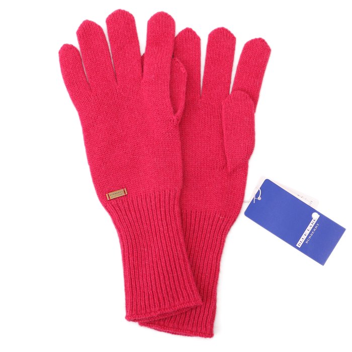 新品 ニット手袋 9 30cm バーバリーブルーレーベル Burberry Blue Label ピンク系 レディース