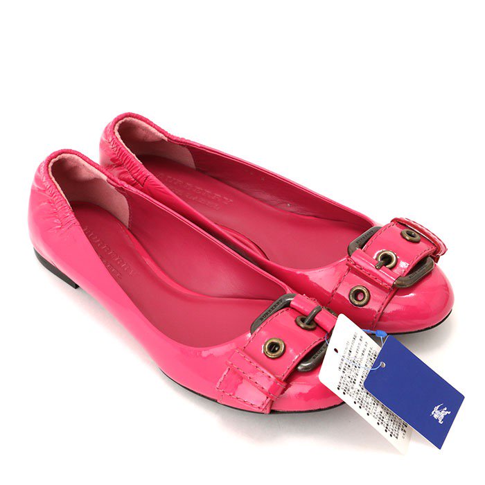 BURBERRY バーバリー ブルーレーベル ピンク サンダル - 靴