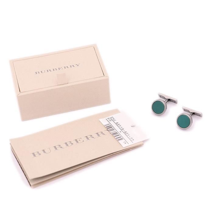 ◇BURBERRY カフス Brandol / BURBERRY バーバリー カフスボタン チェック柄 円形