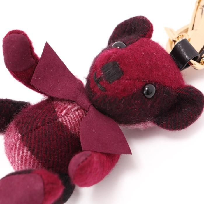 新品】 ベア キーホルダー バーバリー y-000669 BURBERRY パープル系