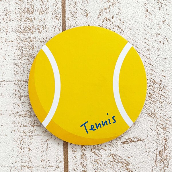 セットがお得 オリジナルコルクコースター テニスボール型 単価１１５円 ボールグッズ通販サイト の グラシアス が販売中