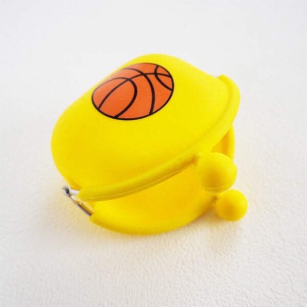 シリコンスポーツがま口財布（小物入れ）オリジナルバスケットボール【画像7】