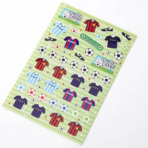 サッカーグッズグッズ セットがお得 はがきサイズのオリジナルスポーツシール サッカー 単価７８円 ボールグッズ通販サイト の グラシアス が販売中