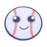 野球金額選択　２００円まで(税抜) 野球ボールフェイス柄の可愛いミニラバーコースター