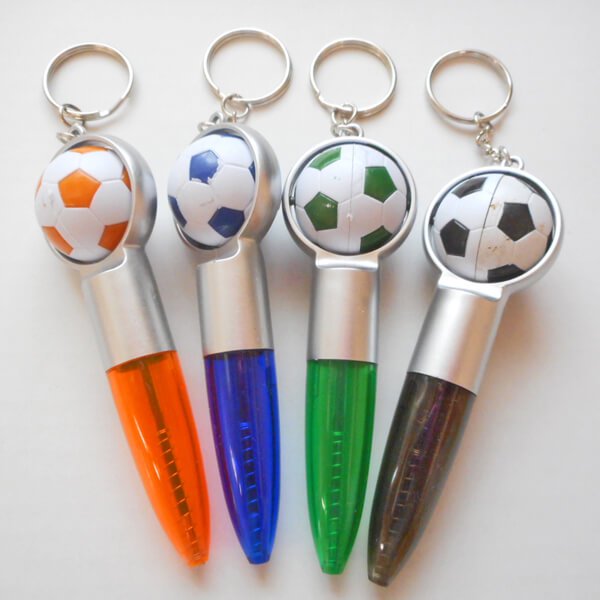ボール汚れあり)サッカーボール付きの可愛いミニボールペン
