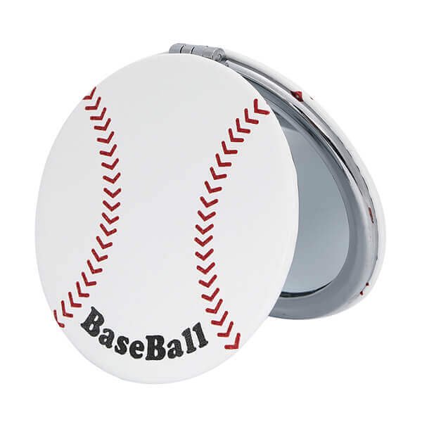 サークルコンパクトミラー オリジナル野球ボール型