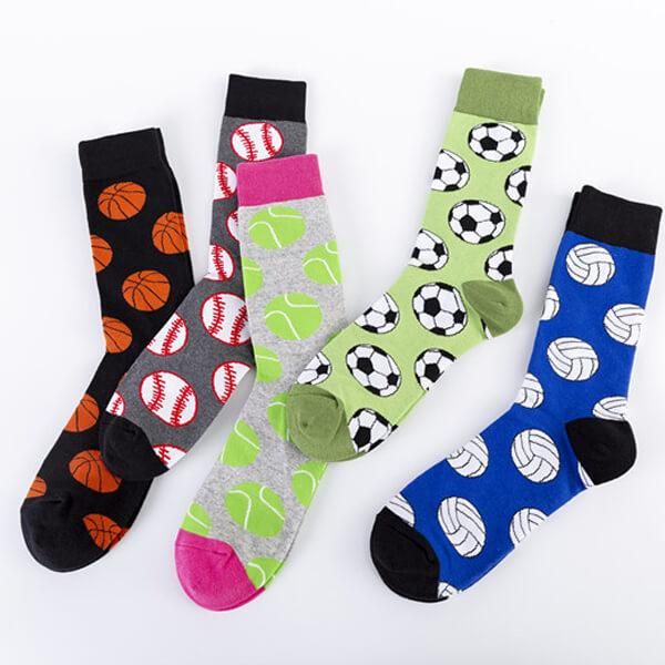 たくさんのバスケットボール柄 バスケ大好きソックス | ボールグッズ